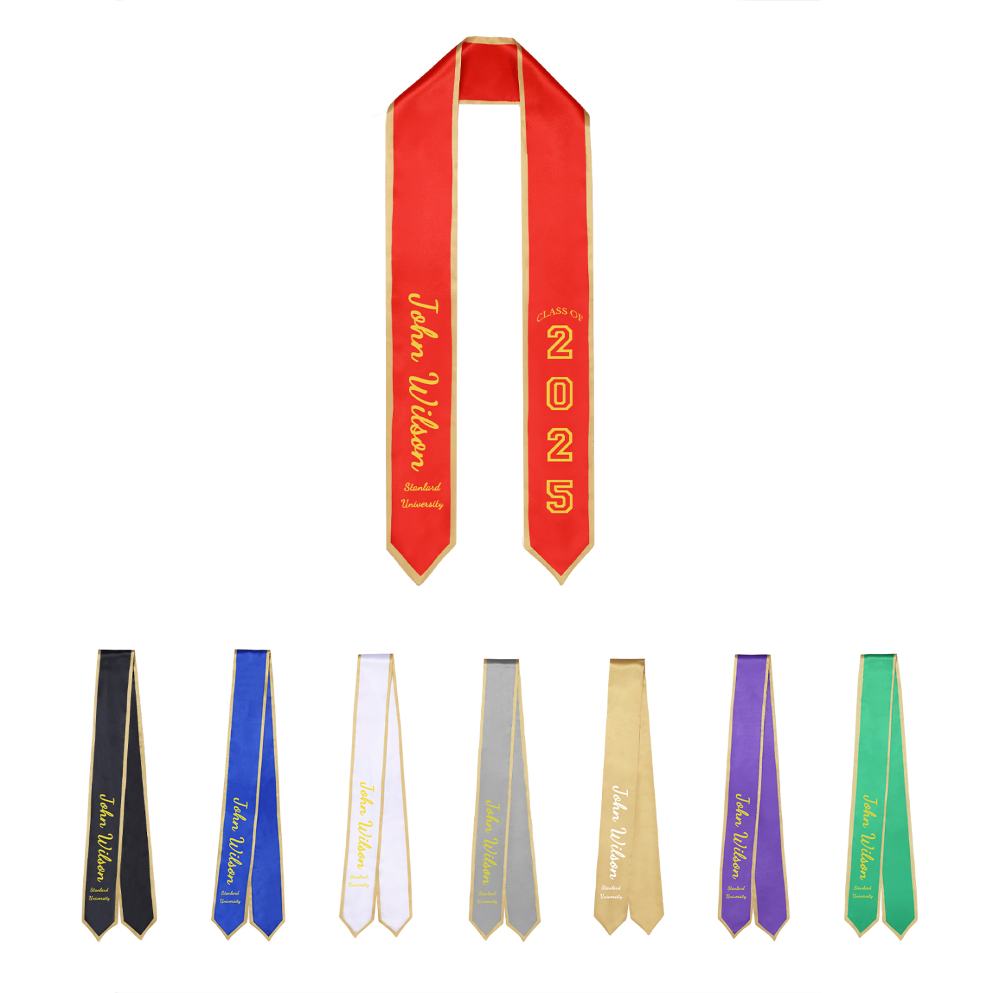 Personalized Graduation Ribbon – Custom Name, Year & Text for Graduates | Lorajewel