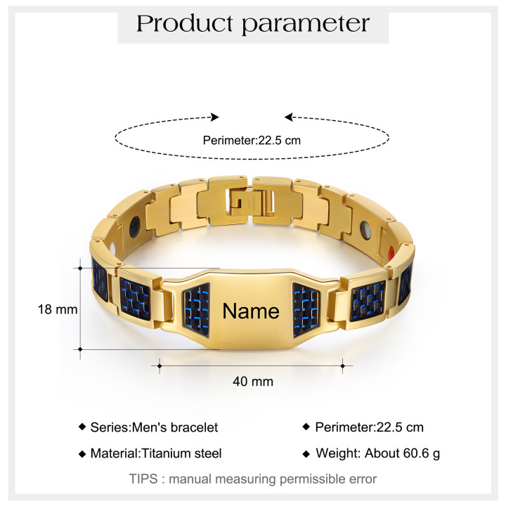 Personalized Men Bracelet Custom Name Bracelet for Him