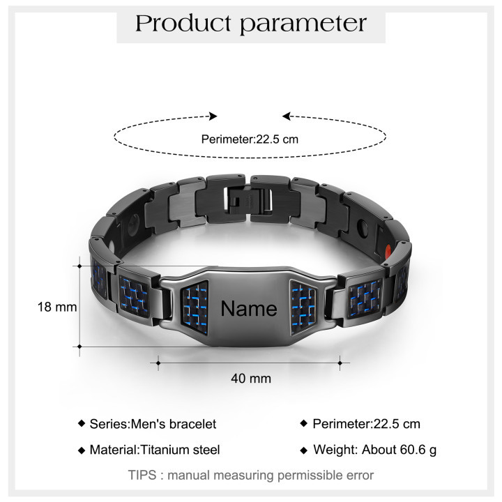 Personalized Men Bracelet Custom Name Bracelet for Him