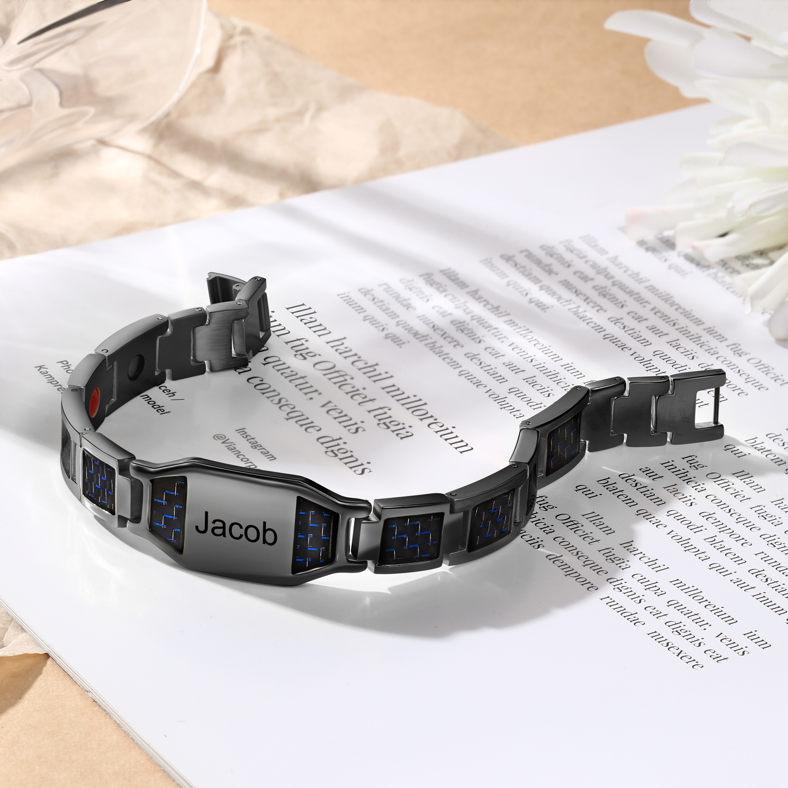 Personalized Men Bracelet Custom Name Bracelet for Him