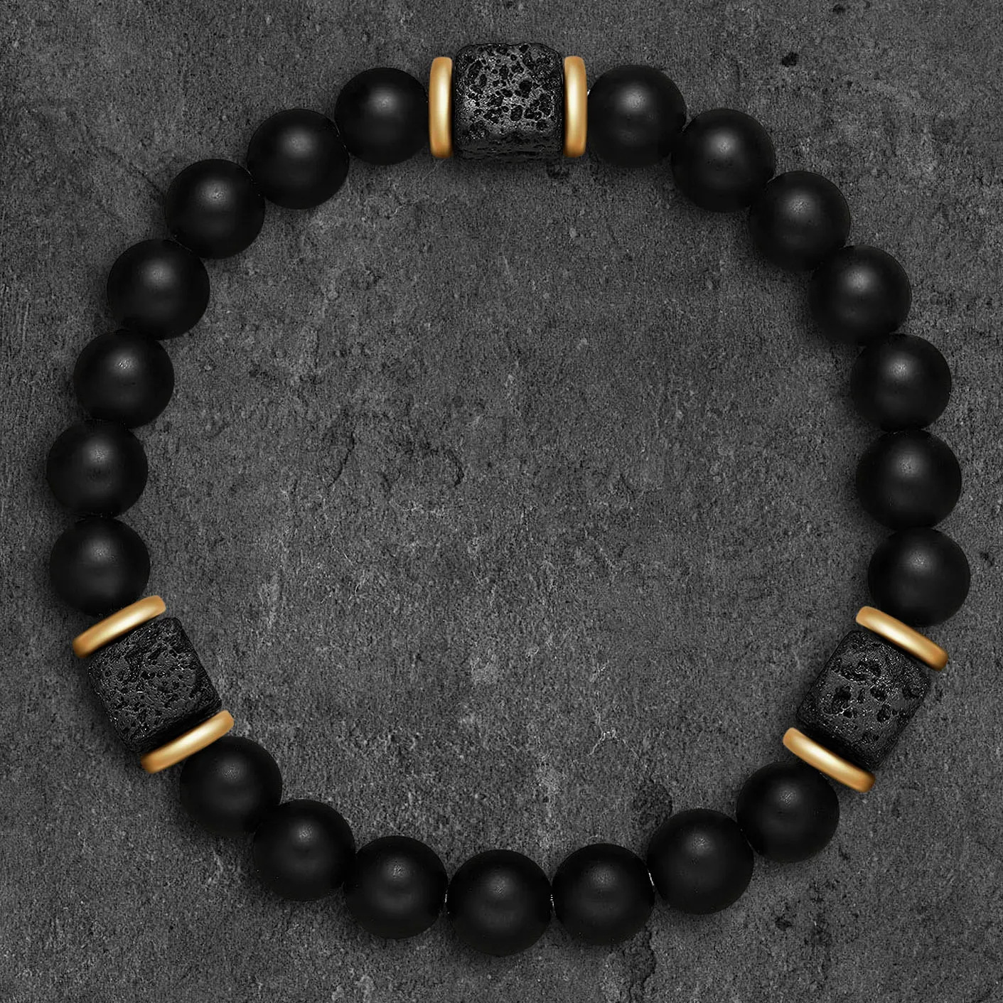 Volcanic Stone Bracelet Beads Bracelet Gift for Him