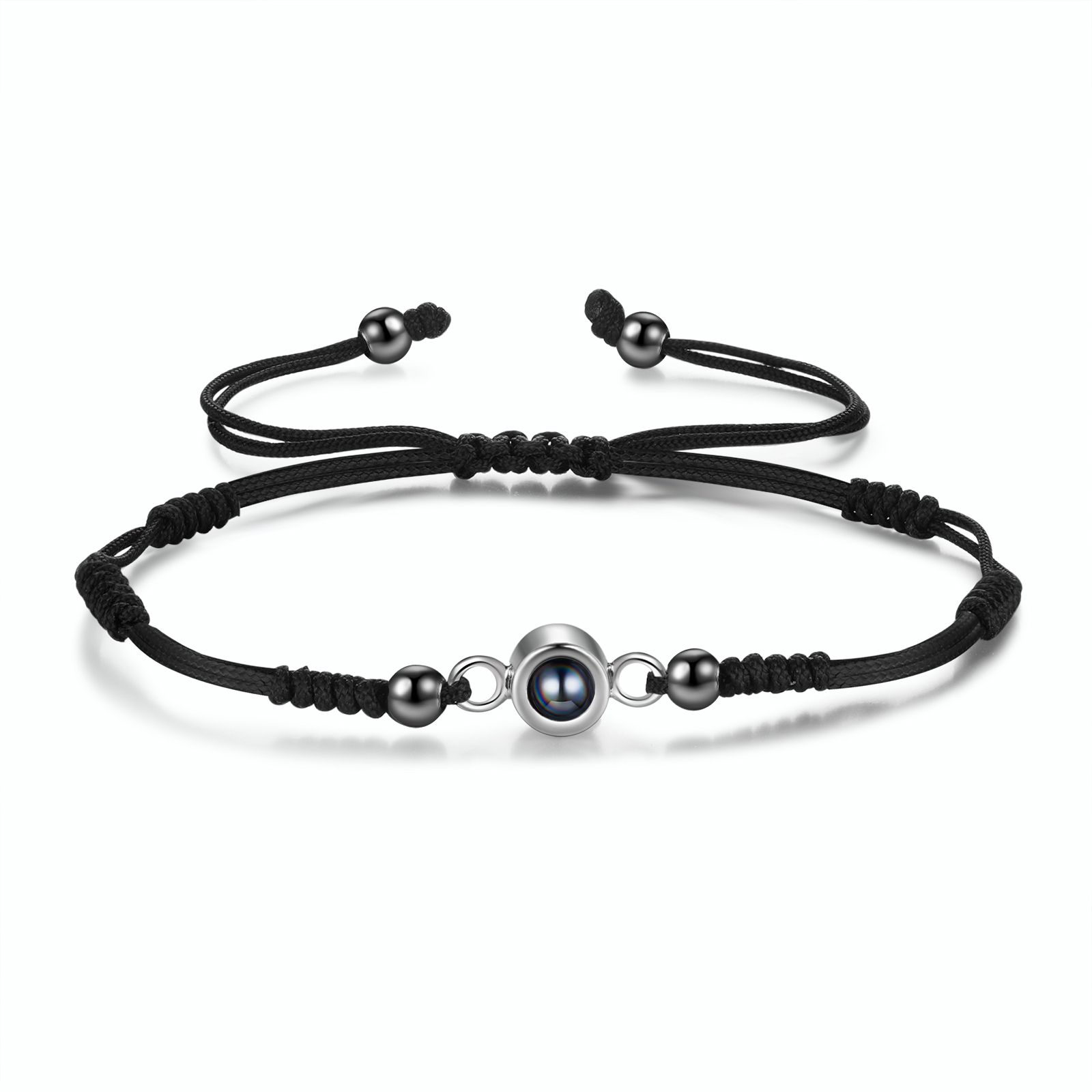 Personalized Projection Bracelet with Custom Photo Adjustable String Bracelet Gift for Her