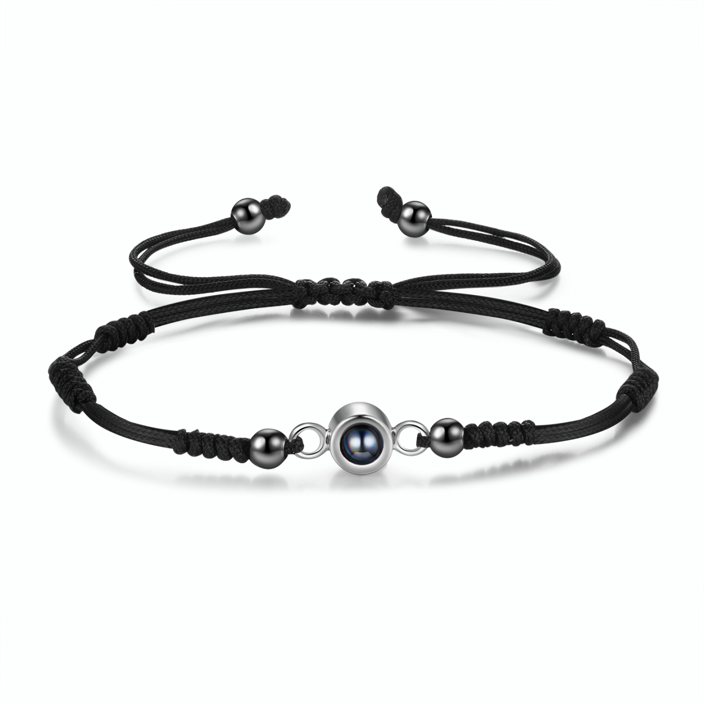 Personalized Projection Bracelet with Custom Photo Adjustable String Bracelet Gift for Her