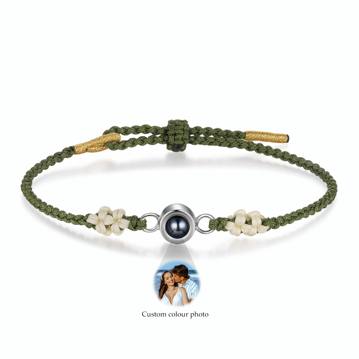 Personalized Projection Bracelet with 1 Photo Unique Gift for Couples