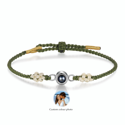 Personalized Projection Bracelet with 1 Photo Unique Gift for Couples