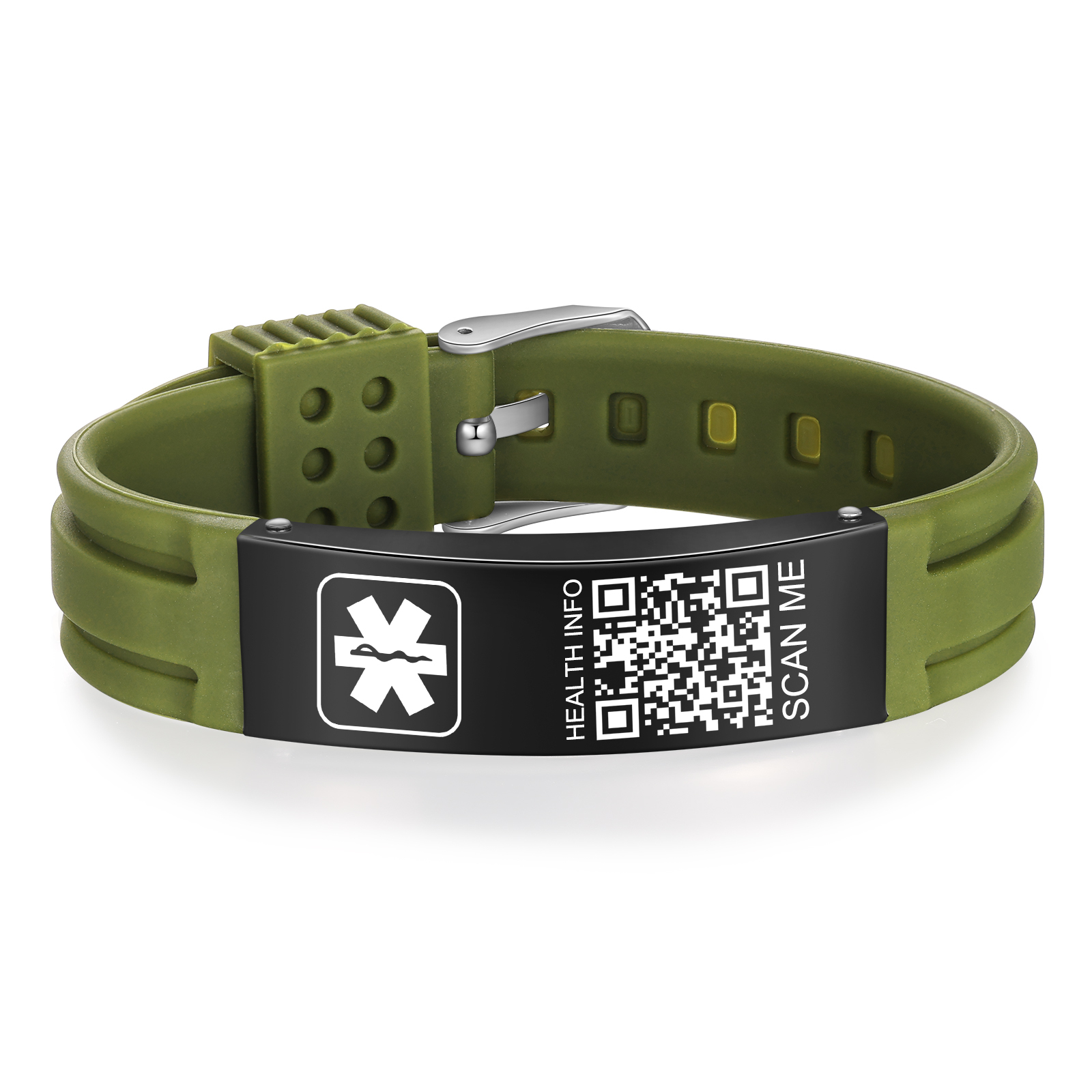 [Copy]Medical Alert Wristband Medical ID Bracelets Life Alert for Autism Blood Thinner Seizure Alert