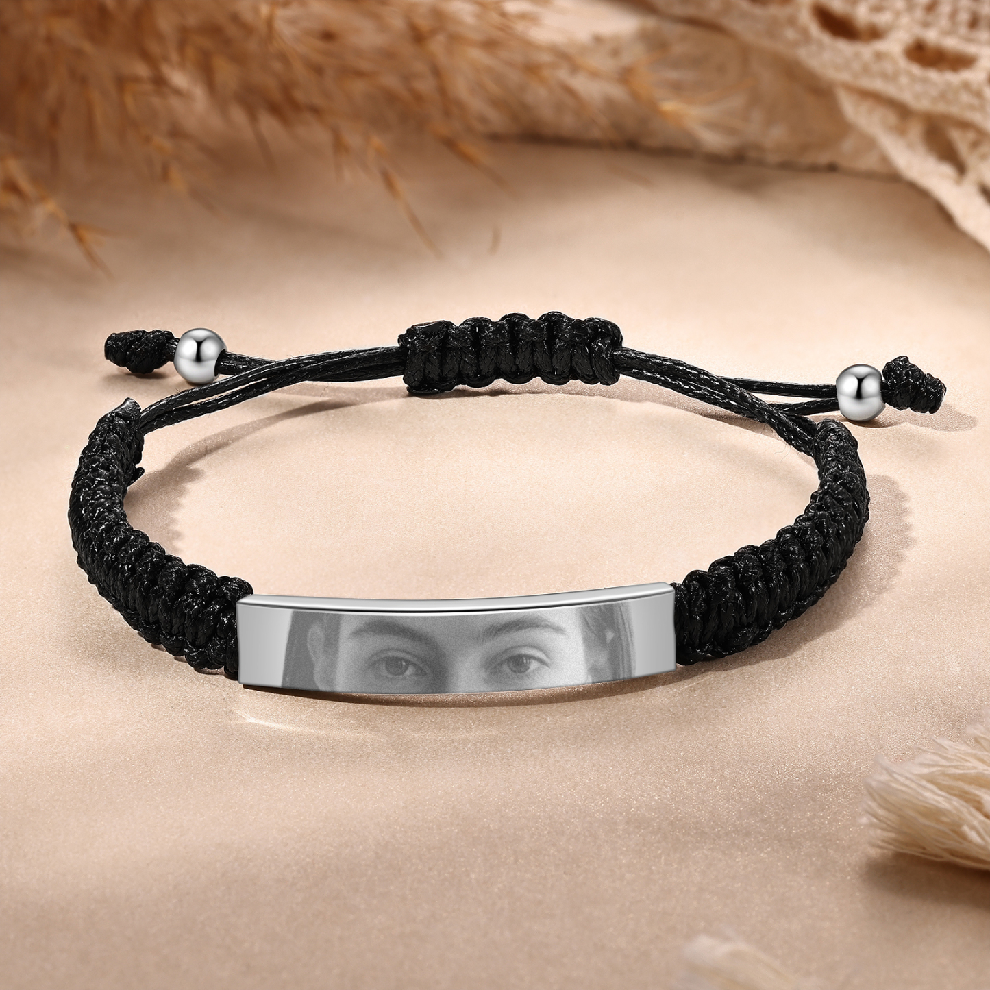 Personalized Eye Bracelet Custom Braided Photo Bracelet