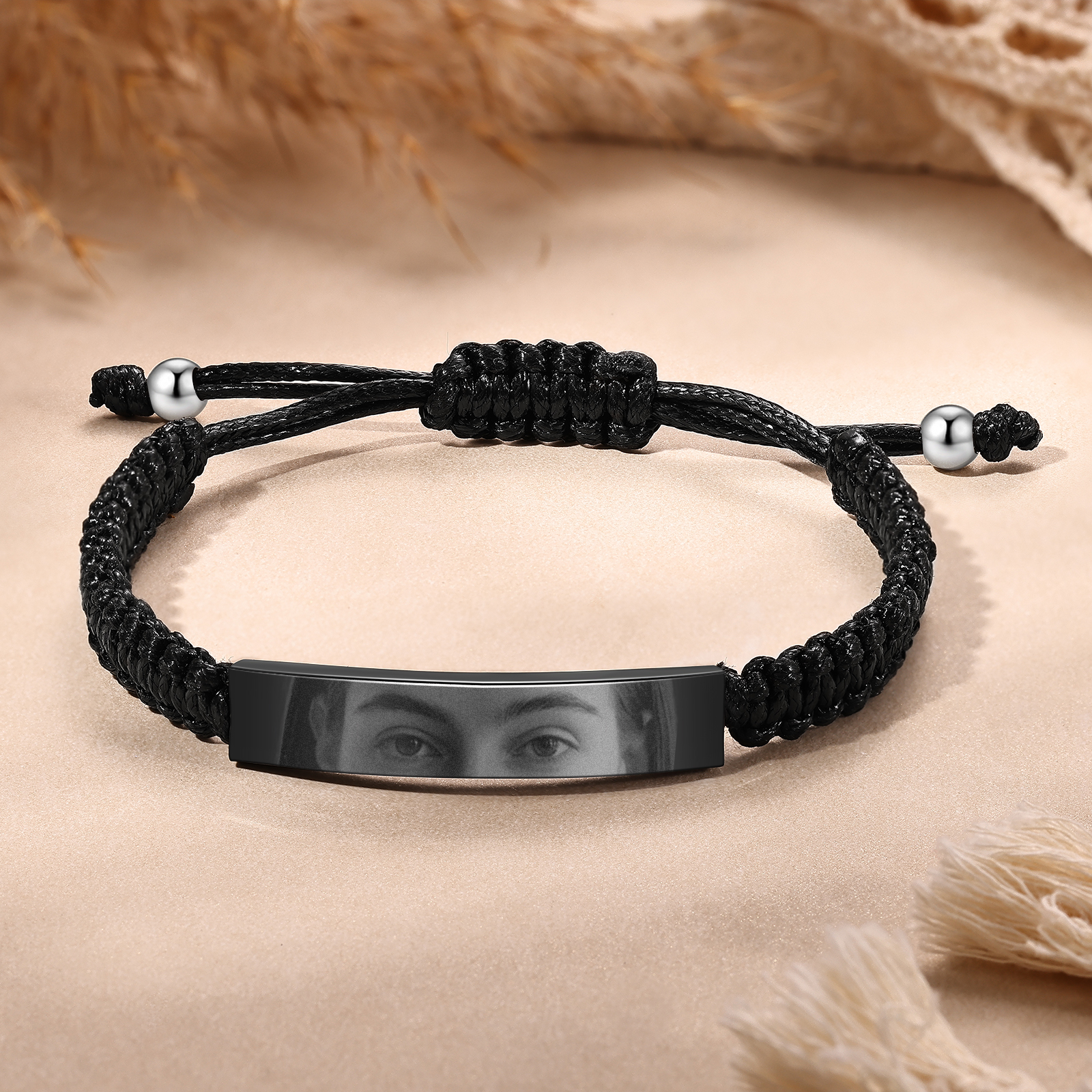 Personalized Eye Bracelet Custom Braided Photo Bracelet