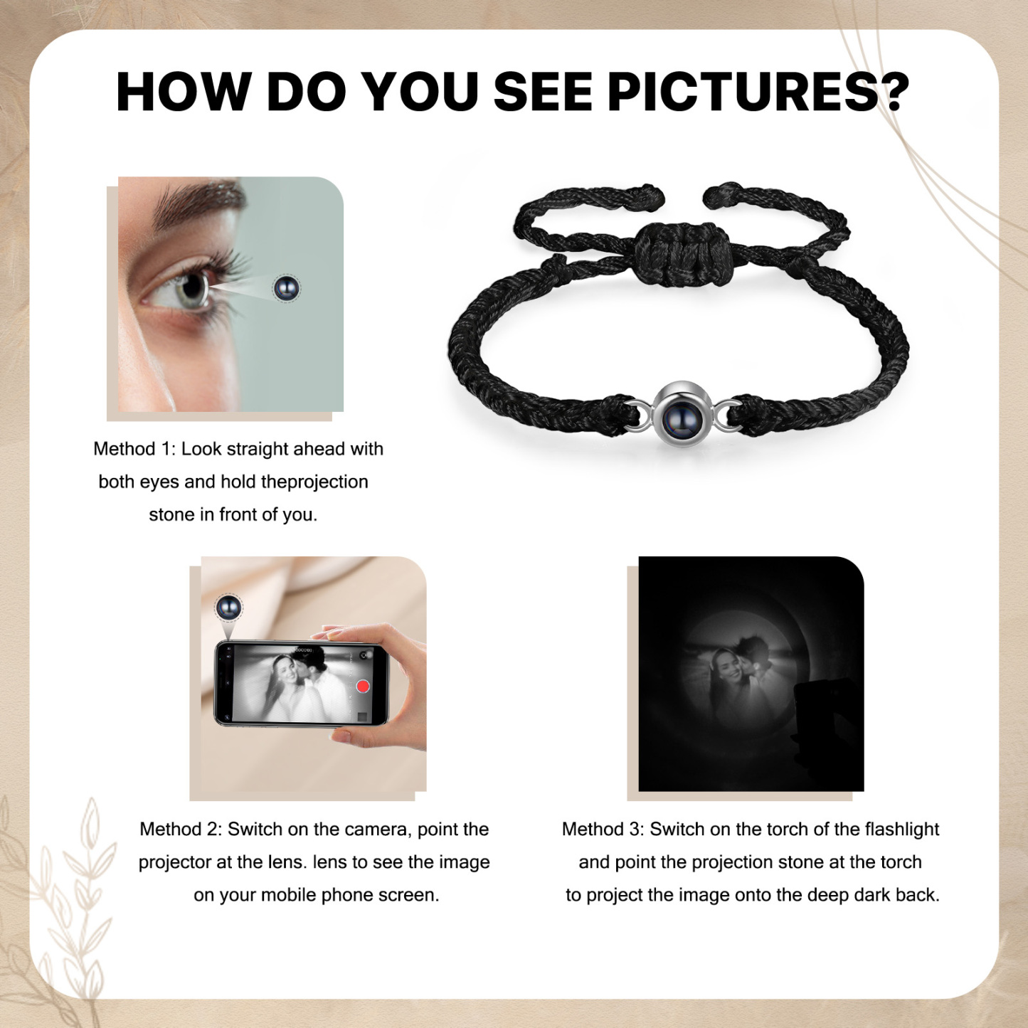  Personalized Photo Projection Bracelet A Heartfelt Gift for Her