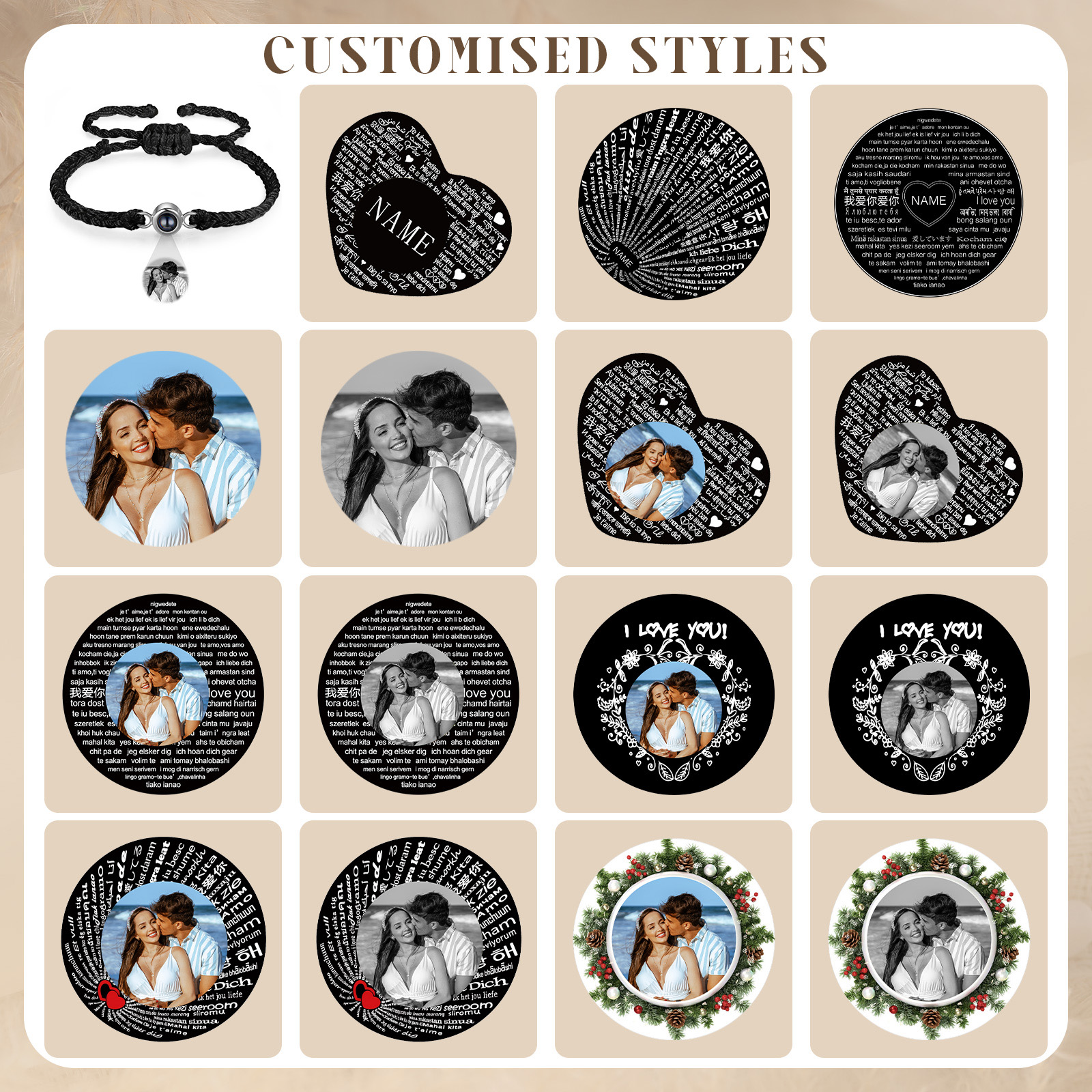  Personalized Photo Projection Bracelet A Heartfelt Gift for Her