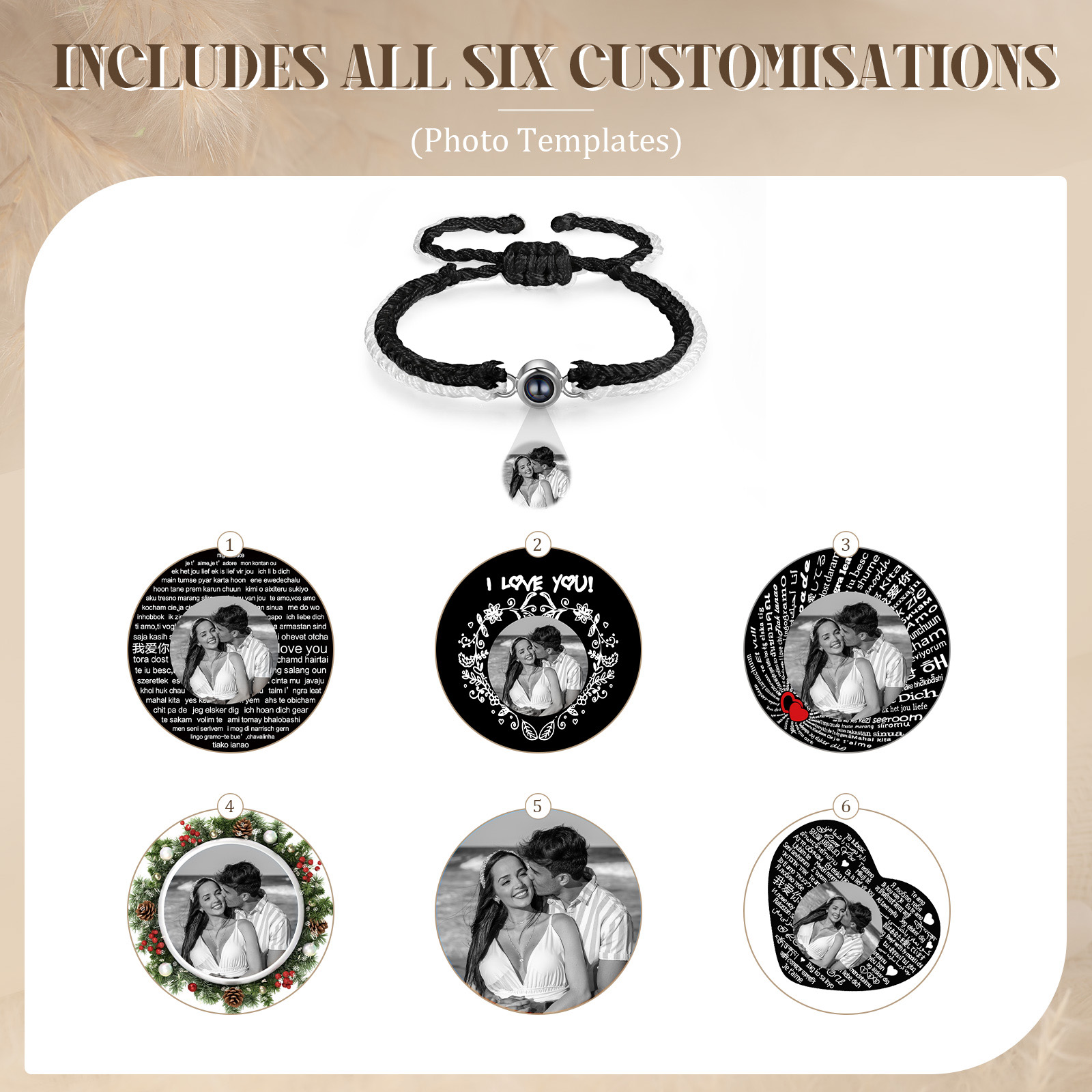  Personalized Photo Projection Bracelet A Heartfelt Gift for Her