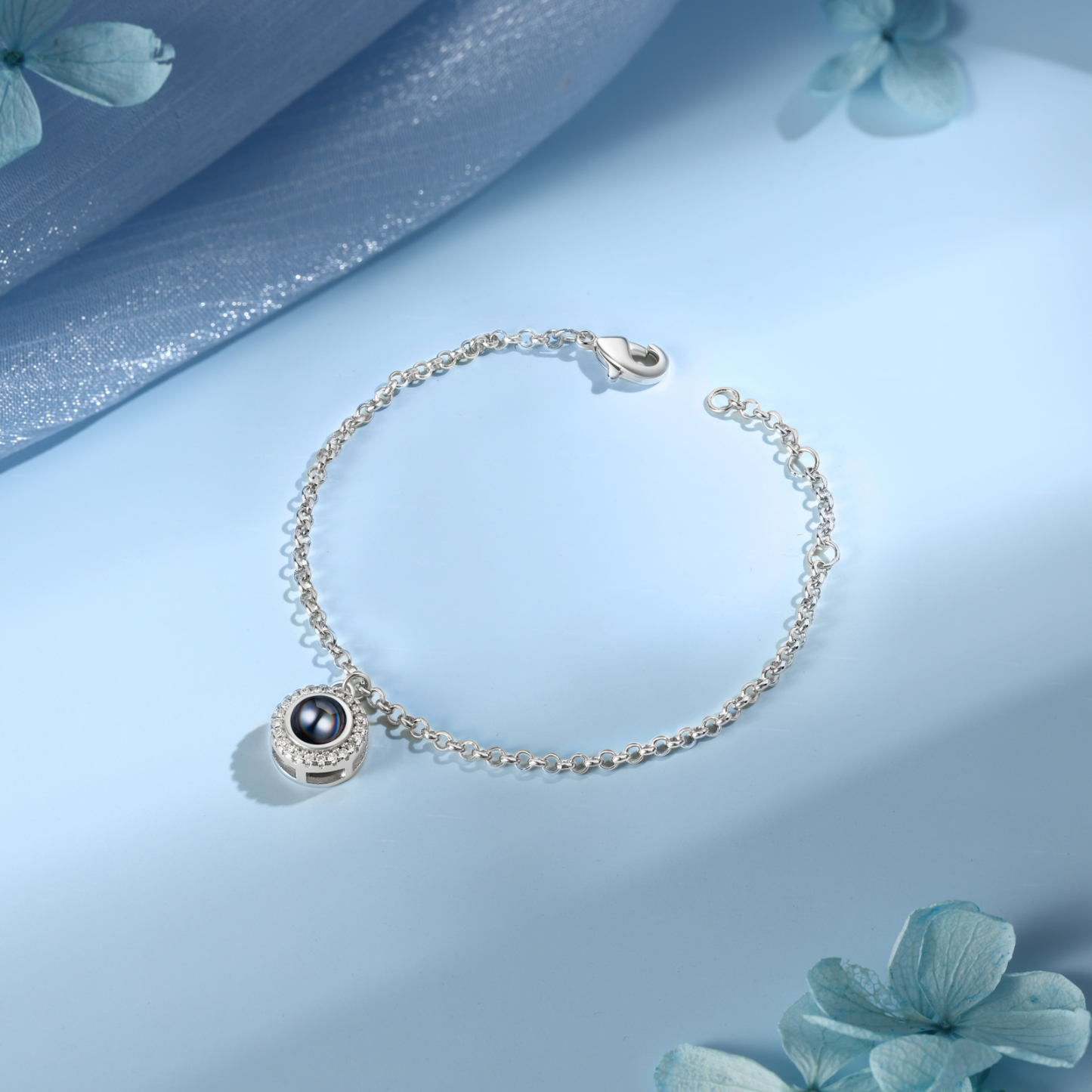 Personalised Projection Bracelet Custom Photo Pendant Gift for Her