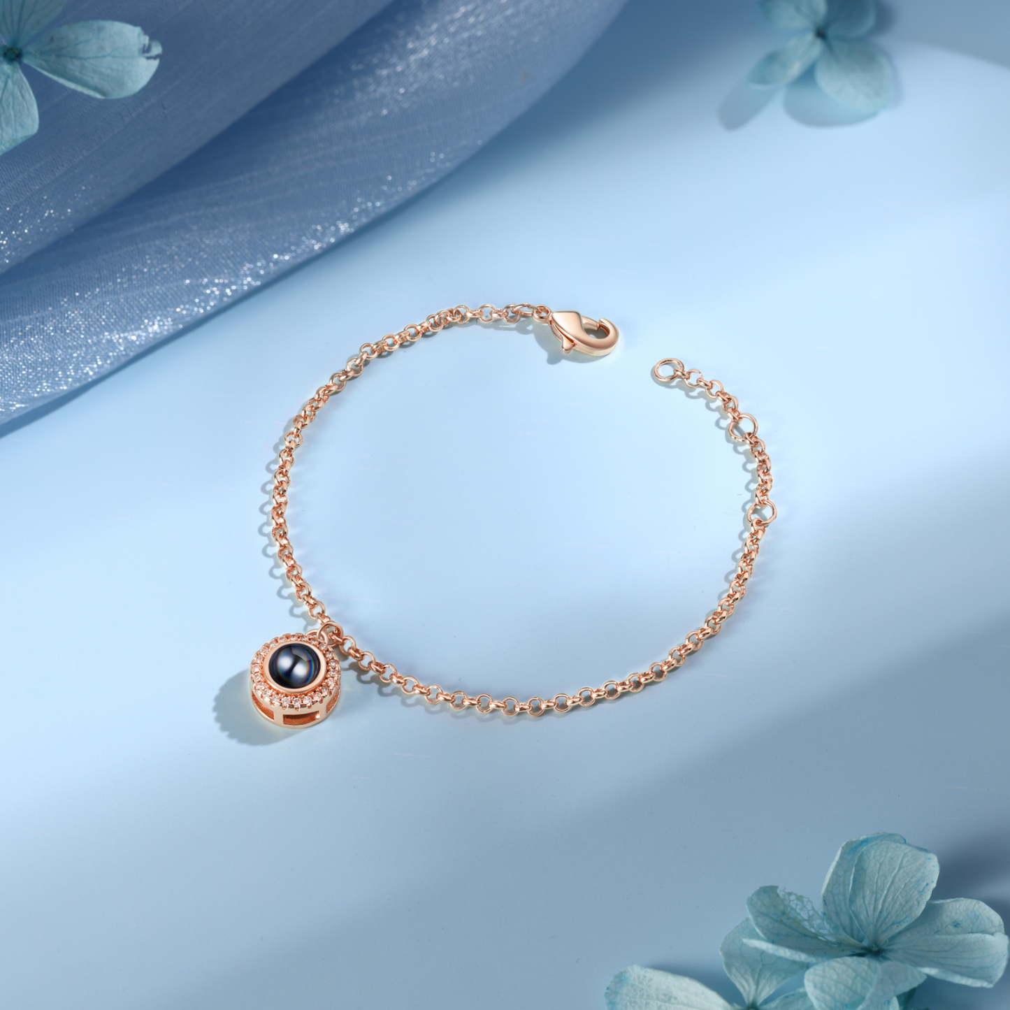 Personalised Projection Bracelet Custom Photo Pendant Gift for Her