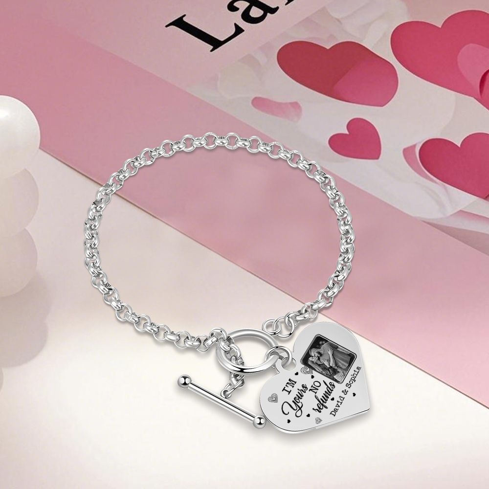 Personalized Photo Bracelet You & Me We Got This Gift for Her