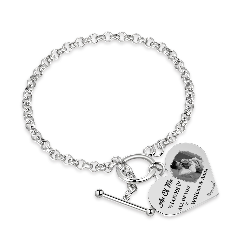 Personalized Photo Bracelet You & Me We Got This Gift for Her