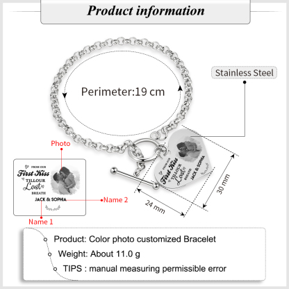 Personalized Photo Bracelet You & Me We Got This Gift for Her