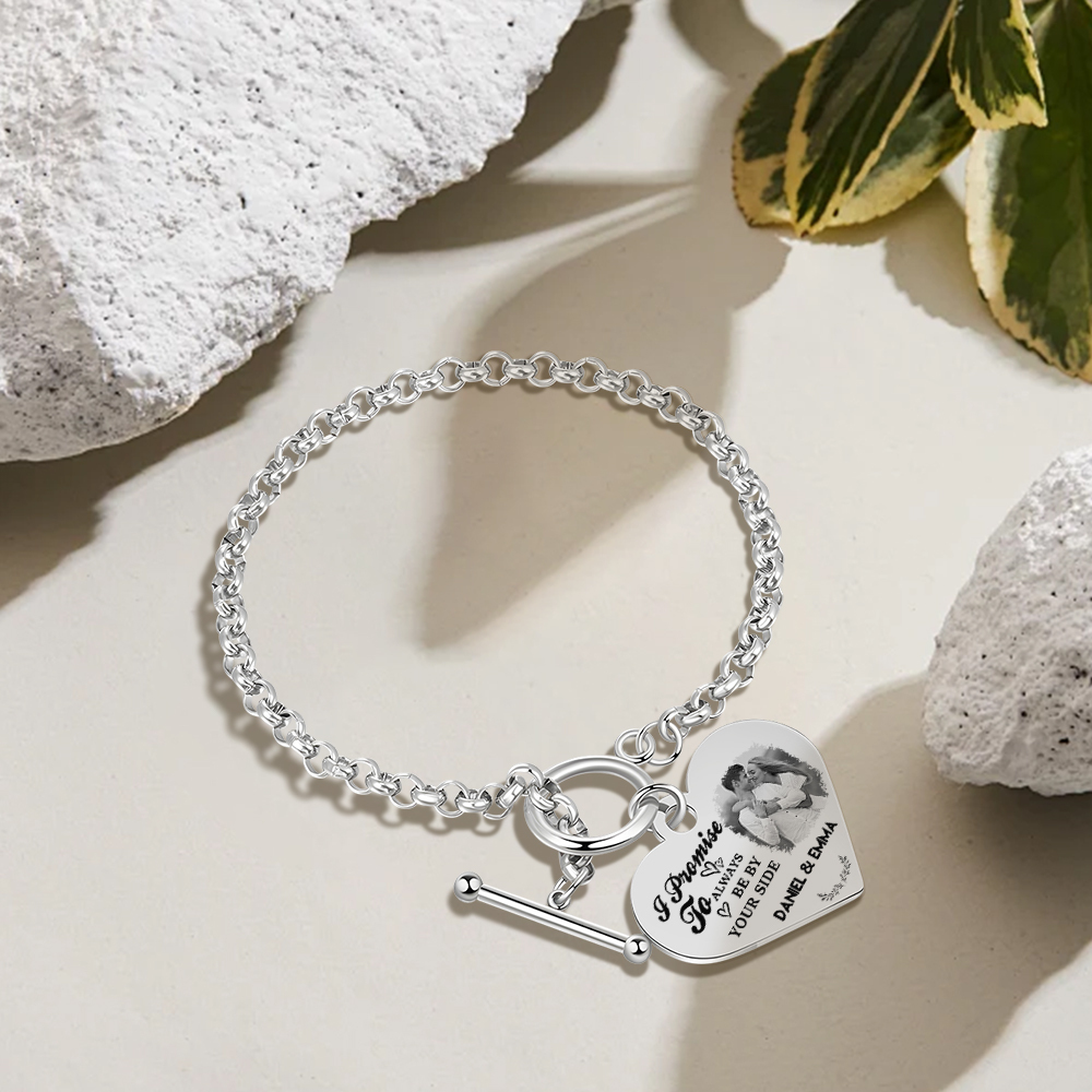 Personalized Photo Bracelet You & Me We Got This Gift for Her