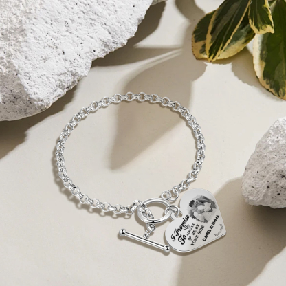 Personalized Photo Bracelet You & Me We Got This Gift for Her