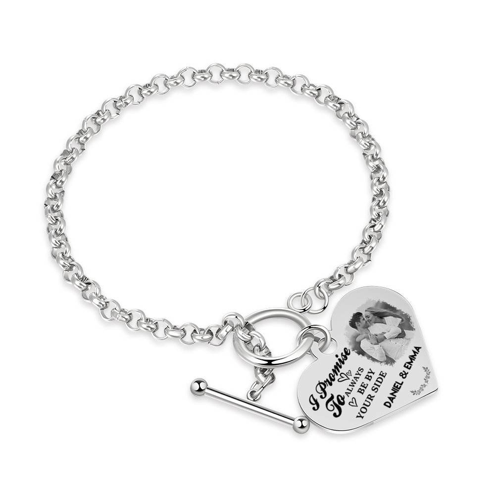 Personalized Photo Bracelet You & Me We Got This Gift for Her