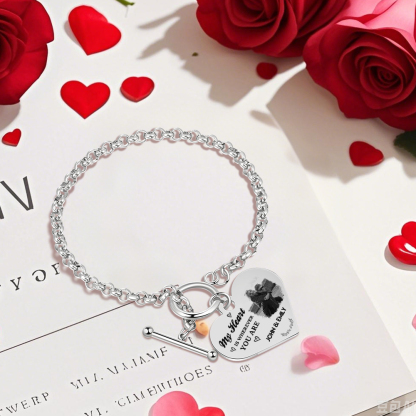 Personalized Photo Bracelet You & Me We Got This Gift for Her