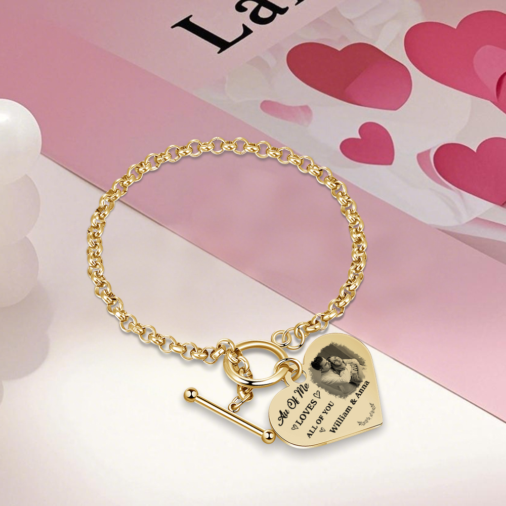 Personalized Photo Bracelet You & Me We Got This Gift for Her
