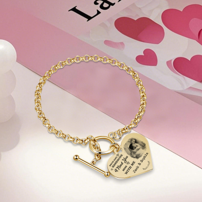 Personalized Photo Bracelet You & Me We Got This Gift for Her