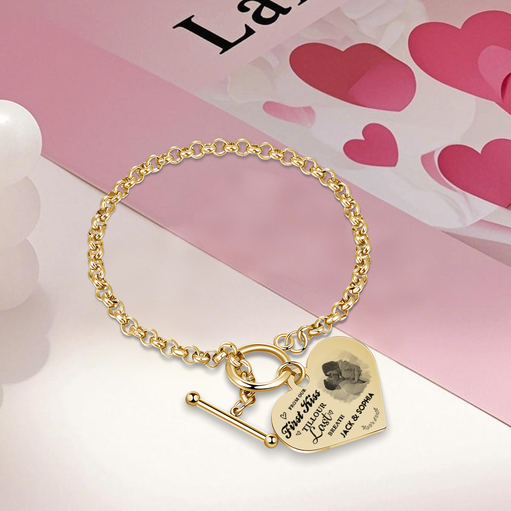 Personalized Photo Bracelet You & Me We Got This Gift for Her