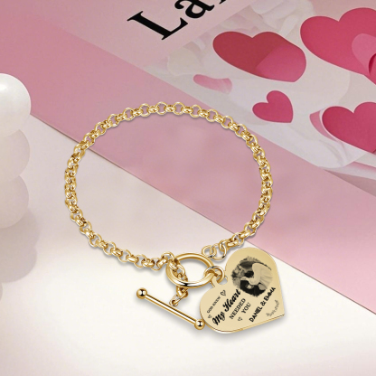 Personalized Photo Bracelet You & Me We Got This Gift for Her