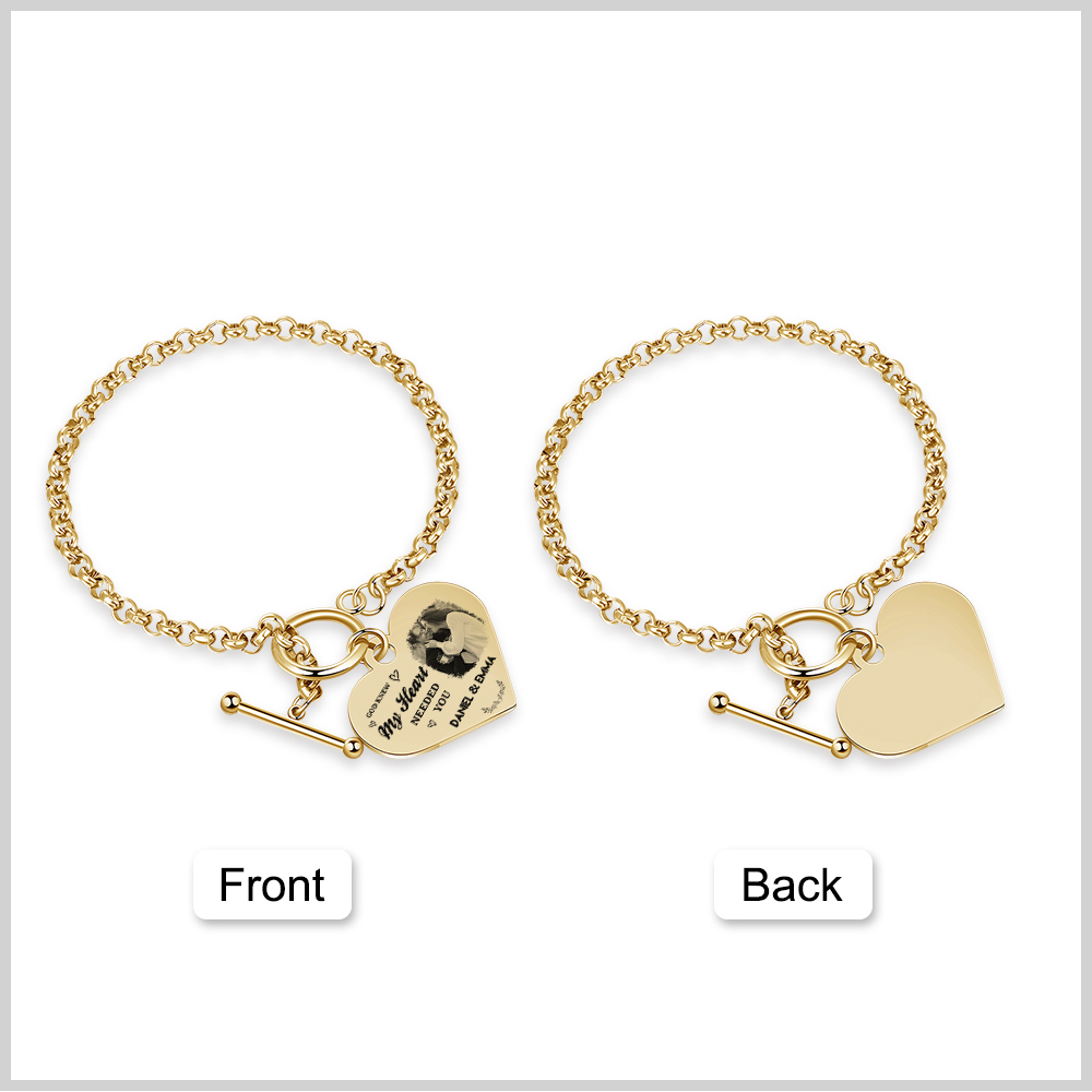Personalized Photo Bracelet You & Me We Got This Gift for Her