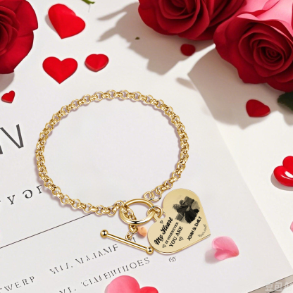 Personalized Photo Bracelet You & Me We Got This Gift for Her