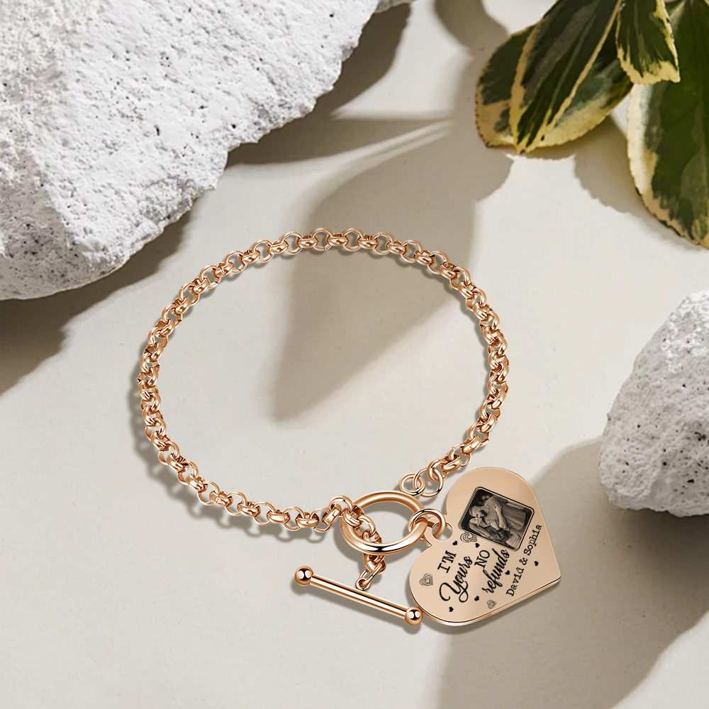 Personalized Photo Bracelet You & Me We Got This Gift for Her