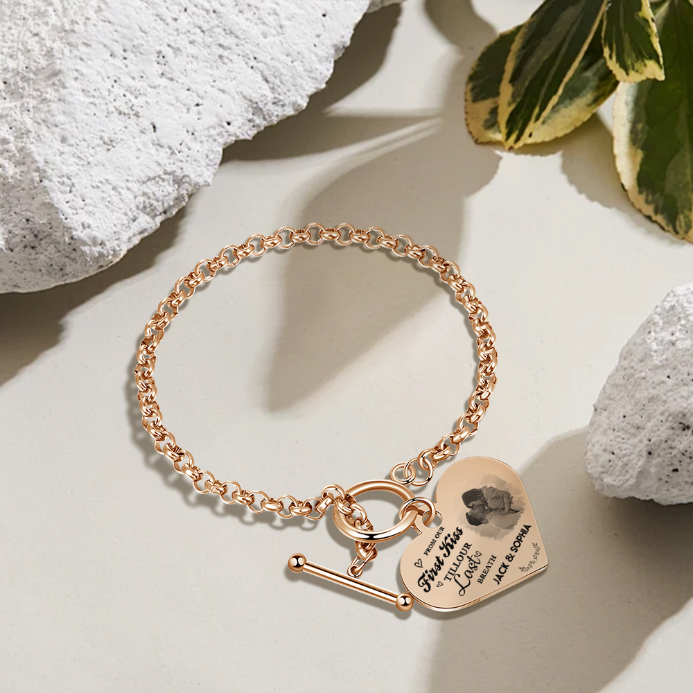 Personalized Photo Bracelet You & Me We Got This Gift for Her