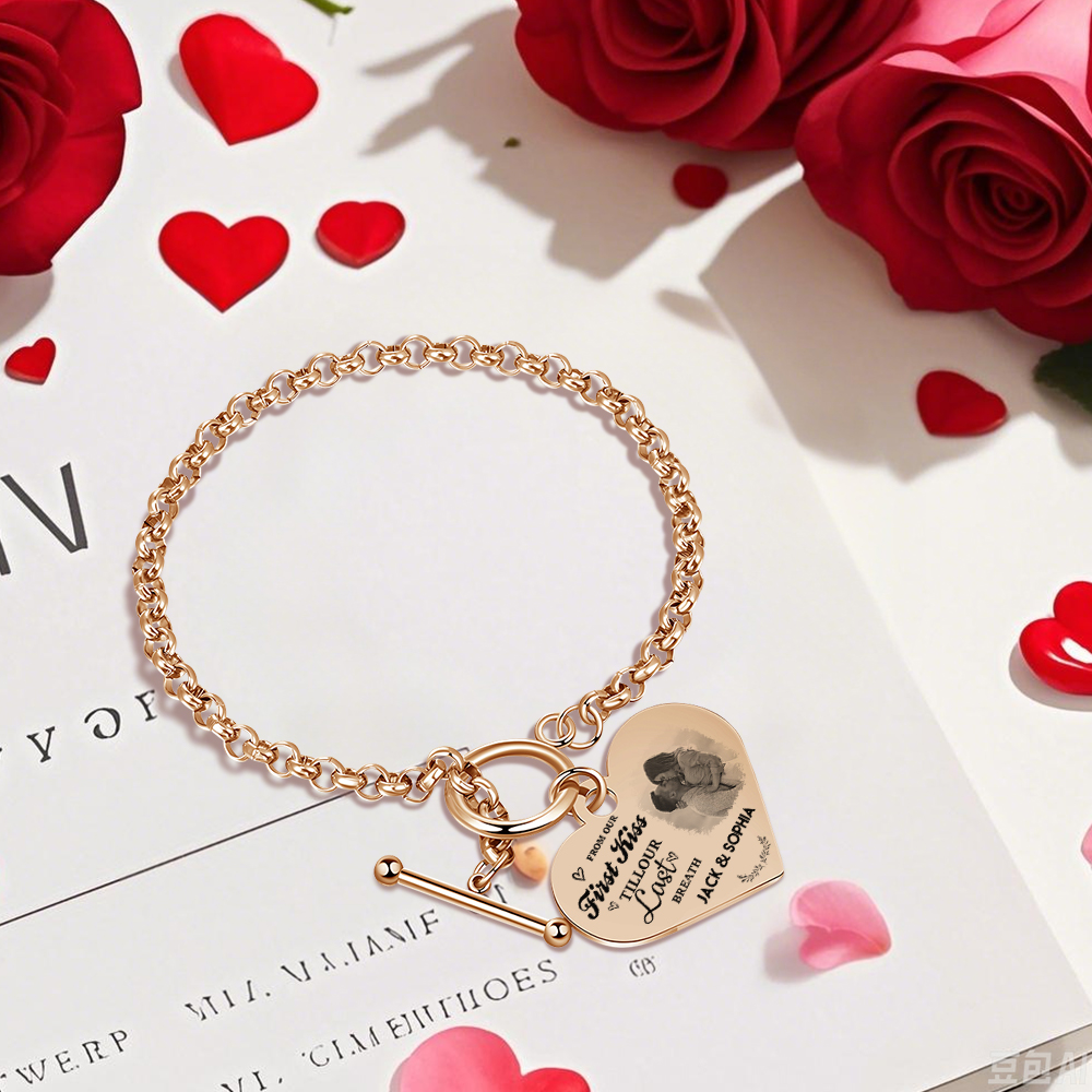 Personalized Photo Bracelet You & Me We Got This Gift for Her