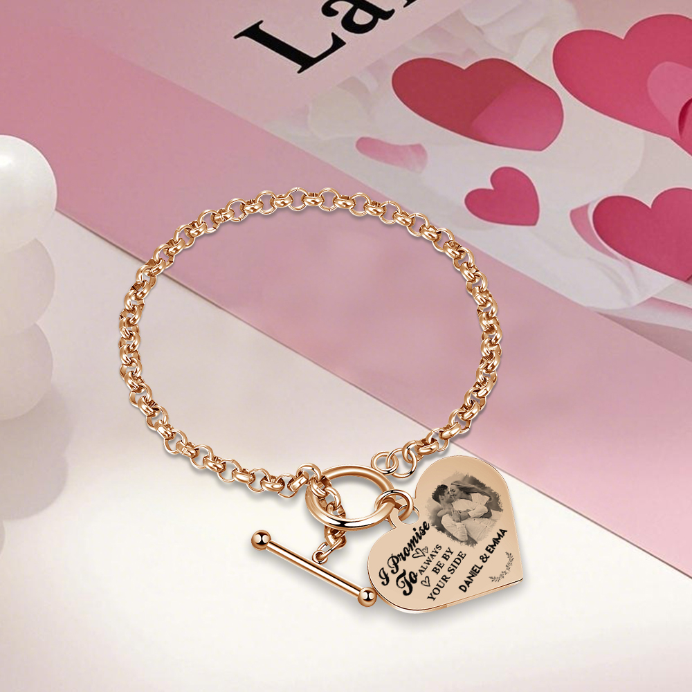 Personalized Photo Bracelet You & Me We Got This Gift for Her