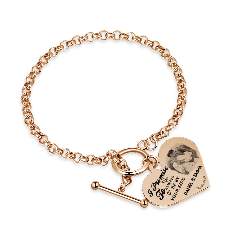 Personalized Photo Bracelet You & Me We Got This Gift for Her