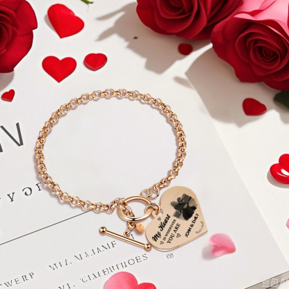 Personalized Photo Bracelet You & Me We Got This Gift for Her