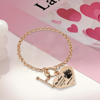 Personalized Photo Bracelet You & Me We Got This Gift for Her