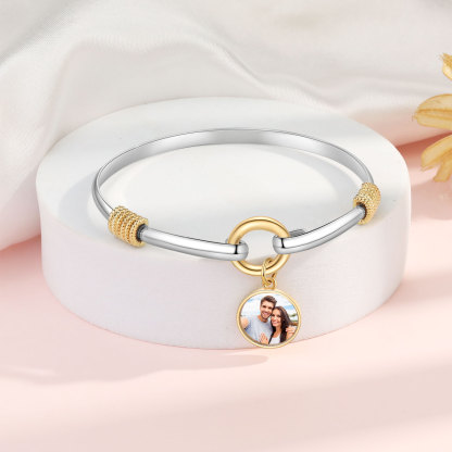 Personalized Photo Bracelet Elegant & Thoughtful Valentine’s Day Gift for Her