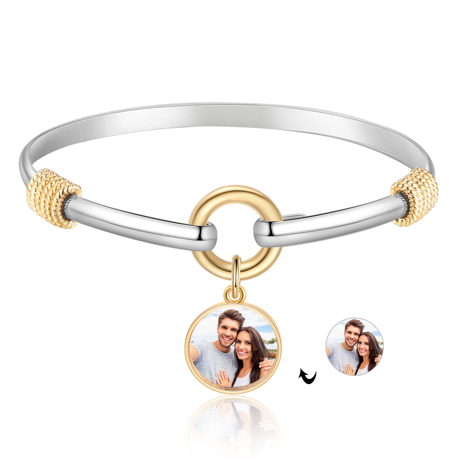 Personalized Photo Bracelet Elegant & Thoughtful Valentine’s Day Gift for Her