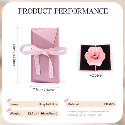 Ring Gift Box Elegant Rose Design Romantic Gift for Her | Lorajewel