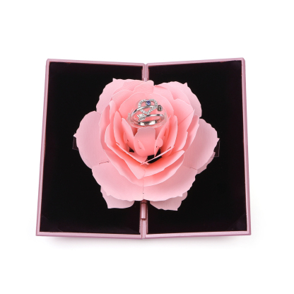 Ring Gift Box Elegant Rose Design Romantic Gift for Her | Lorajewel