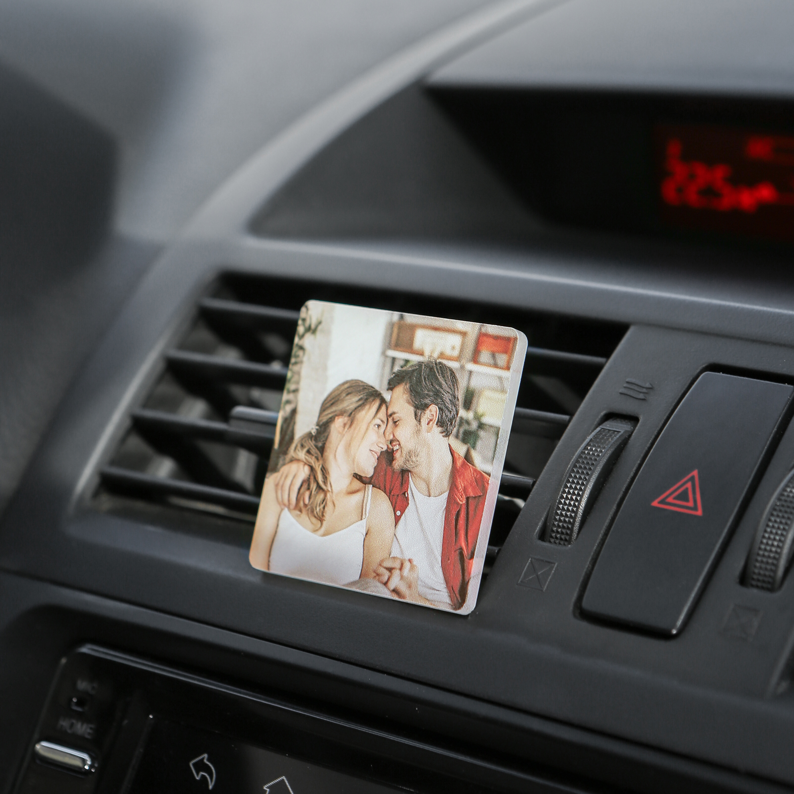 Personalized Car Photo Holder Stylish Square & Round Shapes Valentine’