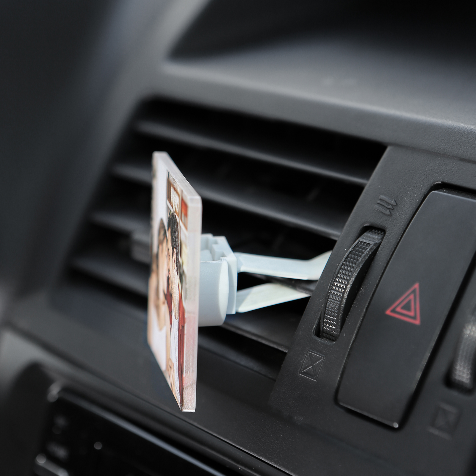 Personalized Car Photo Holder Stylish Square & Round Shapes Valentine’s Day Gift for Him