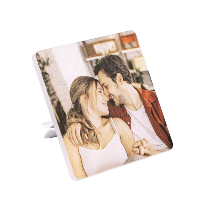 Personalized Car Photo Holder Stylish Square & Round Shapes Valentine’s Day Gift for Him
