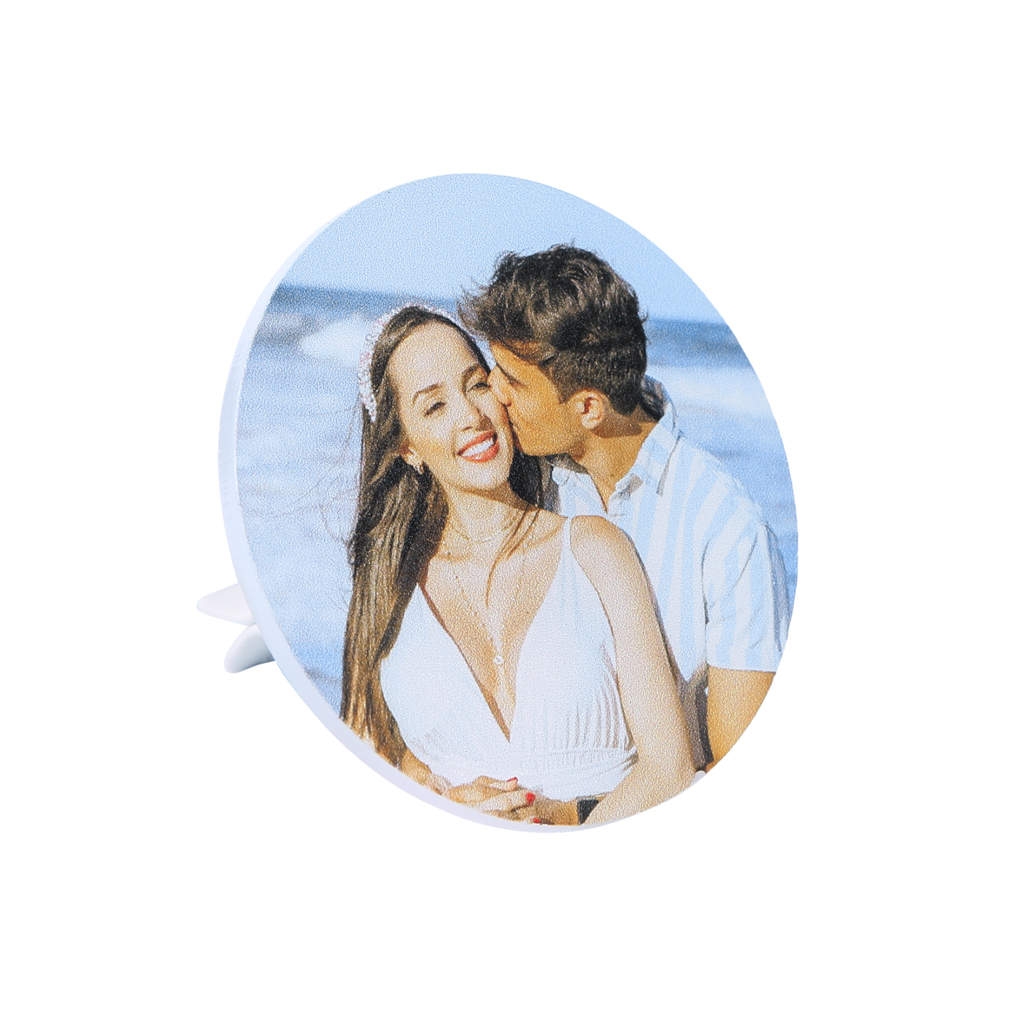 Personalized Car Photo Holder Stylish Square & Round Shapes Valentine’s Day Gift for Him