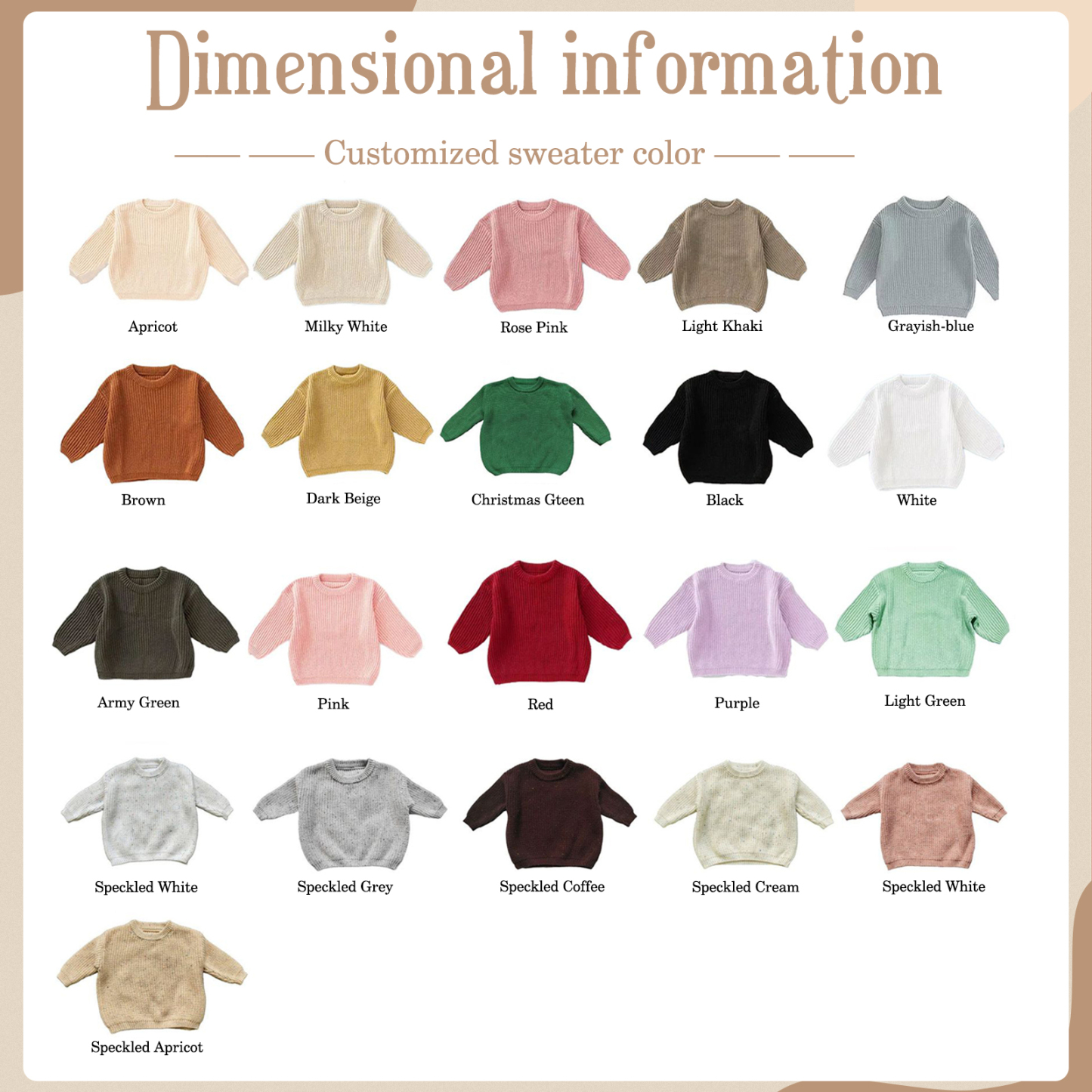 Personalized Kids Sweater Custom Knit Sweater with 1 Name