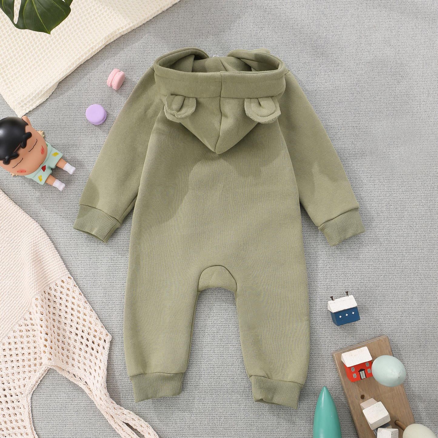 Personalized Name Brody Bear Romper Bestgift Autumn and Winter Baby Outing Clothes Thickened Newborn Clothes Jumpsuit