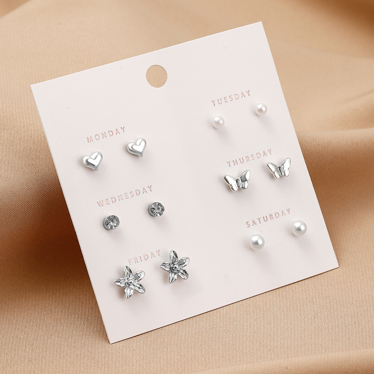 Weekly Stud Earring Set 7 Days of Fashion Earrings