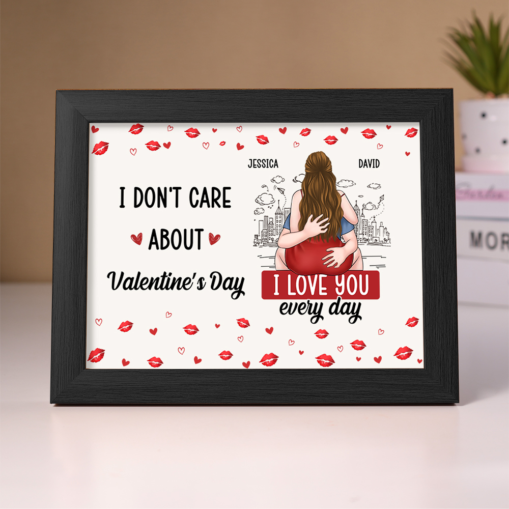 Personalized LED Light Frame for Couples – “I Love You Every Day”