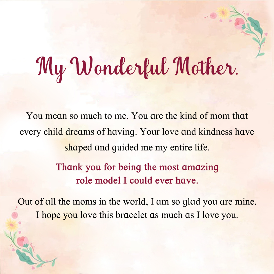 Mom Warm Gift Card, Special Card for Mother-Thank You For The Everyting You Do | Lorajewel